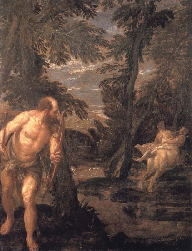 VERONESE (Paolo Caliari) Hercules,Deianira and the centaur Nessus,late Work oil painting image